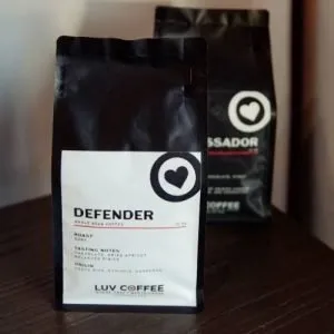 Luv Coffee Beans 3 Luv Coffee Defender dark roast coffee — Honduras single origin, dark chocolate and smoky notes